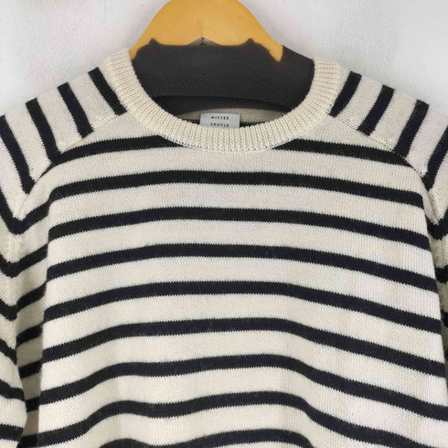 ミスタージェントルマン MR.GENTLEMAN ボーダー プルオーバーニット メンズ import:XL