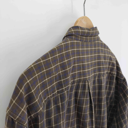 エディーバウアー Eddie Bauer チェック L/S ボタンダウン シャツ メンズ import:L