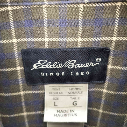 エディーバウアー Eddie Bauer チェック L/S ボタンダウン シャツ メンズ import:L
