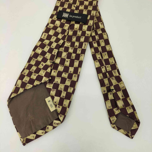 アイムプロダクトイッセイミヤケ im product ISSEY MIYAKE タイル柄 シルクネクタイ メンズ