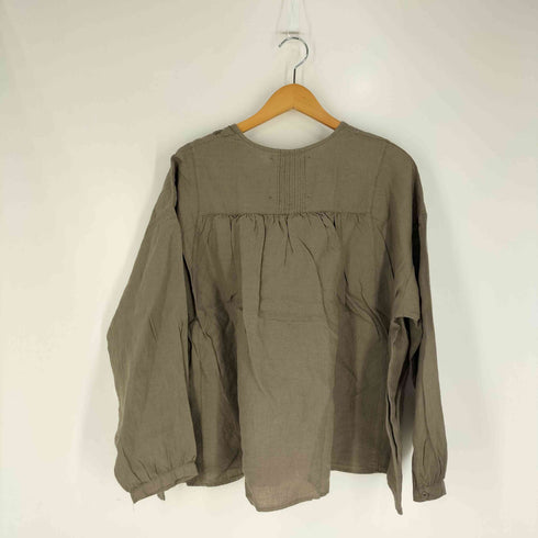 サマンサモスモス samansa Mos2 35ch Slowlinen 刺繍ブラウス レディース FREE