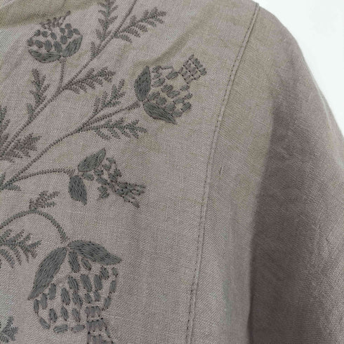 サマンサモスモス samansa Mos2 35ch Slowlinen 刺繍ブラウス レディース FREE