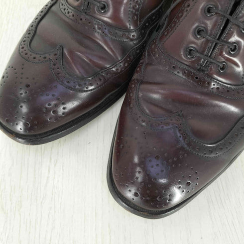 チャーチ churchs GENUINE CORDVAN ウィングチップ 内羽根 レザーシューズ メンズ 7 1/2