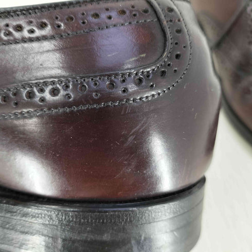 チャーチ churchs GENUINE CORDVAN ウィングチップ 内羽根 レザーシューズ メンズ 7 1/2