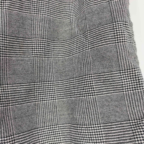 アイエスイッセイミヤケ I.S. ISSEY MIYAKE 80s グレンチェック柄 変形 ロングスカート レディース JPN:9号 9