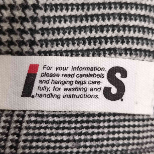 アイエスイッセイミヤケ I.S. ISSEY MIYAKE 80s グレンチェック柄 変形 ロングスカート レディース JPN:9号 9