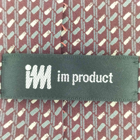 アイムプロダクトイッセイミヤケ im product ISSEY MIYAKE アート柄 シルクネクタイ メンズ