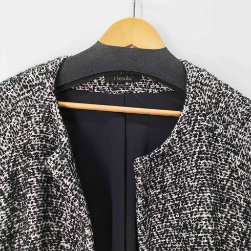 リエンダ rienda 2019AW アシンメトリーフレアウールミックスコート レディース FREE