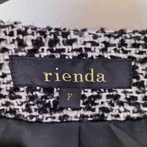 リエンダ rienda 2019AW アシンメトリーフレアウールミックスコート レディース FREE
