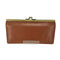 paquet cuir veritable カードポケット ファスナー付き がま口 レザー製長財布 レディース