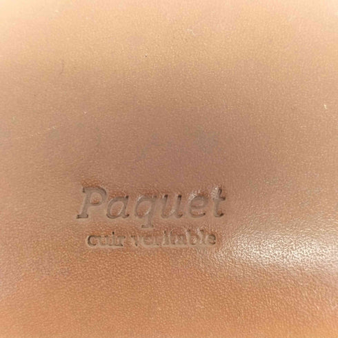 paquet cuir veritable カードポケット ファスナー付き がま口 レザー製長財布 レディース