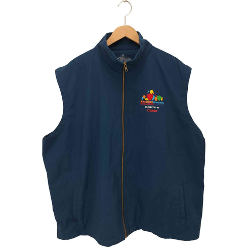 FIESTA 企業ロゴ刺繍 ジップアップベスト メンズ 3XL