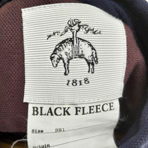 ブラックフリースバイブルックスブラザーズ BLACK FLEECE BY BROOKS BROTHERS パネル切替 鹿の子ポロシャツ メンズ BB1