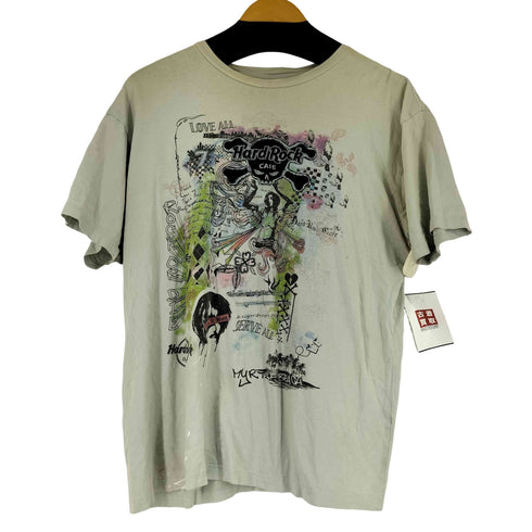ハードロックカフェ Hard Rock Cafe スカルワッペン S/S グラフィックTシャツ メンズ import:L