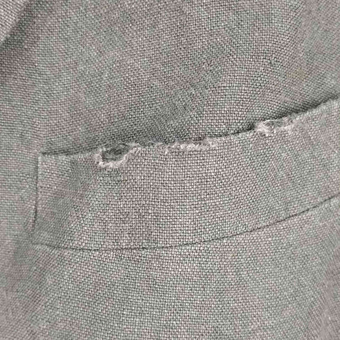 ポロバイラルフローレン Polo by RALPH LAUREN 90S イタリア製 リネン 3Bテーラードジャケット ブラック メンズ US:40