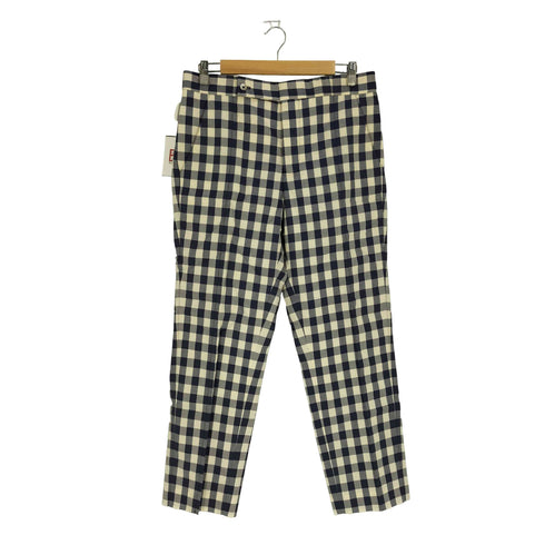 ブラックフリースバイブルックスブラザーズ BLACK FLEECE BY BROOKS BROTHERS ボタンフライ ブロックチェック コットンスラックス メンズ