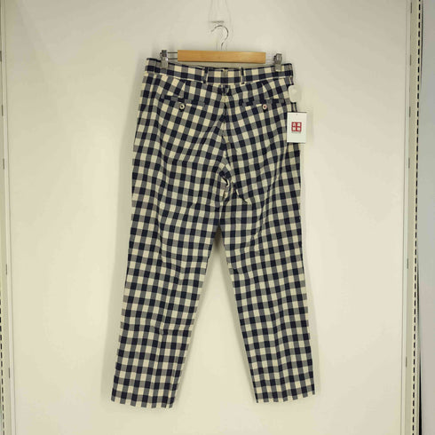 ブラックフリースバイブルックスブラザーズ BLACK FLEECE BY BROOKS BROTHERS ボタンフライ ブロックチェック コットンスラックス メンズ