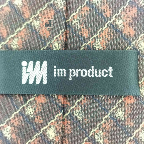 アイムプロダクトイッセイミヤケ im product ISSEY MIYAKE ランダムチェック柄 シルクネクタイ メンズ