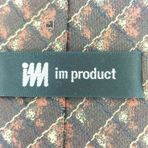 アイムプロダクトイッセイミヤケ im product ISSEY MIYAKE ランダムチェック柄 シルクネクタイ メンズ