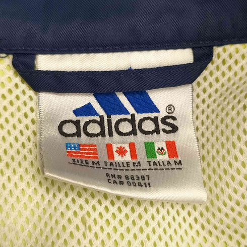 アディダス adidas 90S 万国旗タグ ツートン ナイロンジャケット メンズ import:M