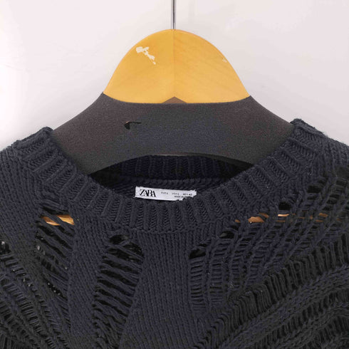 ザラ ZARA クルーネックニット メンズ import:L