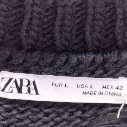 ザラ ZARA クルーネックニット メンズ import:L