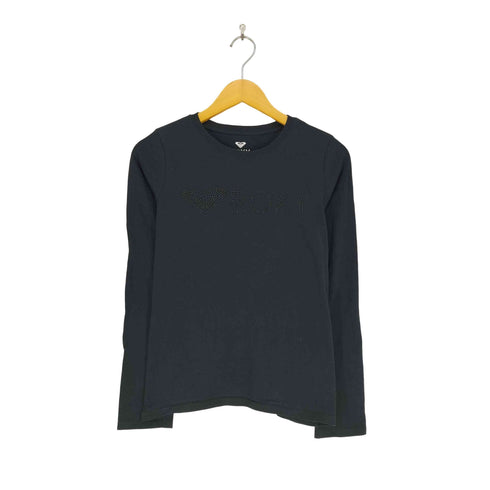 ロキシー ROXY ビジュー装飾ロゴ ロングスリーブカットソー Y2K レディース JPN:M