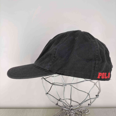 ポロスポーツラルフローレン POLO SPORT RALPH LAUREN USA製 Pロゴ 6パネルキャップ ブラック メンズ
