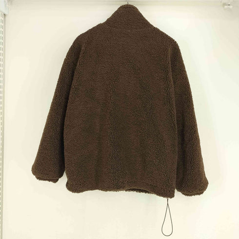 Apea ナンバリングワッペン ジップアップボアジャケット レディース