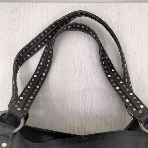 Y2K スタッズ レザー ハンドバッグ レディース