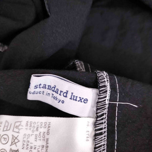 ジャーナルスタンダードラックス JOURNAL STANDARD LUXE コットン リネン ノーカラー ステッチ ワンピース レディース