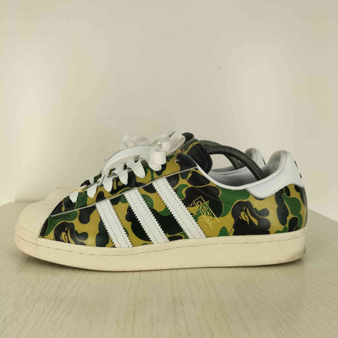 アベイシングエイプ A BATHING APE Superstar 80's Green Camo メンズ JPN:27