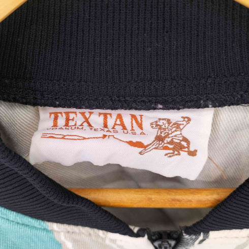 TEX TAN USA製 ネイティヴ柄 マルチカラー フルジップブルゾン メンズ import:L