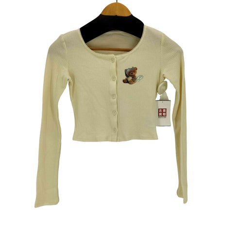 MESS STUDIO プリントリブトップス レディース import:S