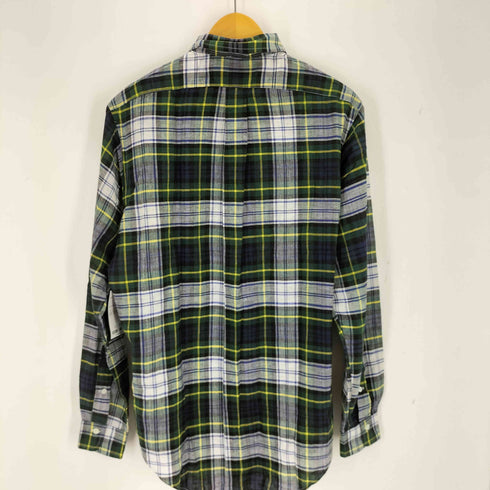 ラルフローレン RALPH LAUREN 90S ポニー刺繍 チェックL/S BDシャツ メンズ import:M