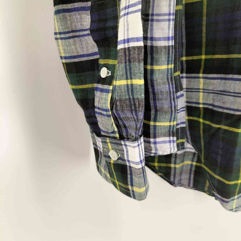 ラルフローレン RALPH LAUREN 90S ポニー刺繍 チェックL/S BDシャツ メンズ import:M