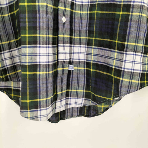 ラルフローレン RALPH LAUREN 90S ポニー刺繍 チェックL/S BDシャツ メンズ import:M