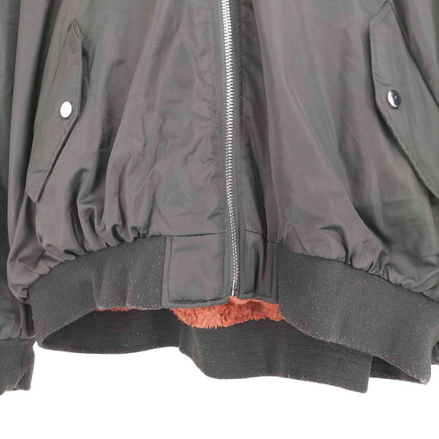 ザラ ZARA trf Collection ボア リバーシブル MA-1 ブルゾン レディース