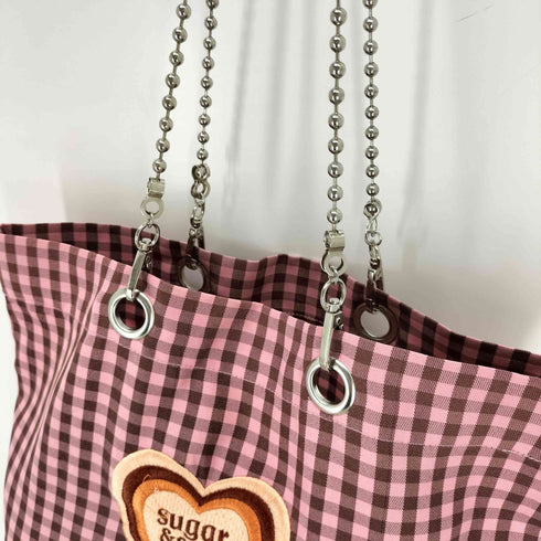 ジュエティ jouetie チェックトートバッグ レディース