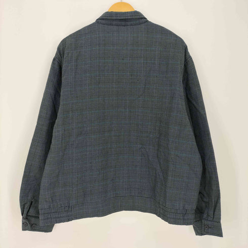 ノードストローム NORDSTROM 裏地キルティング 千鳥格子 比翼ジップ スイングトップ メンズ import:XL