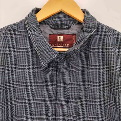 ノードストローム NORDSTROM 裏地キルティング 千鳥格子 比翼ジップ スイングトップ メンズ import:XL