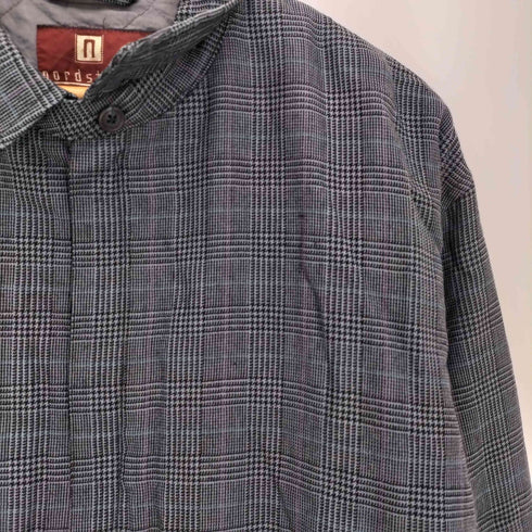 ノードストローム NORDSTROM 裏地キルティング 千鳥格子 比翼ジップ スイングトップ メンズ import:XL