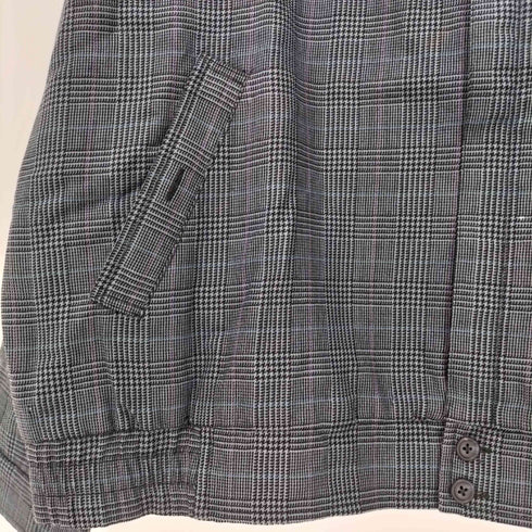 ノードストローム NORDSTROM 裏地キルティング 千鳥格子 比翼ジップ スイングトップ メンズ import:XL