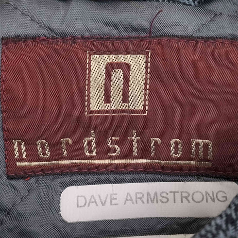 ノードストローム NORDSTROM 裏地キルティング 千鳥格子 比翼ジップ スイングトップ メンズ import:XL