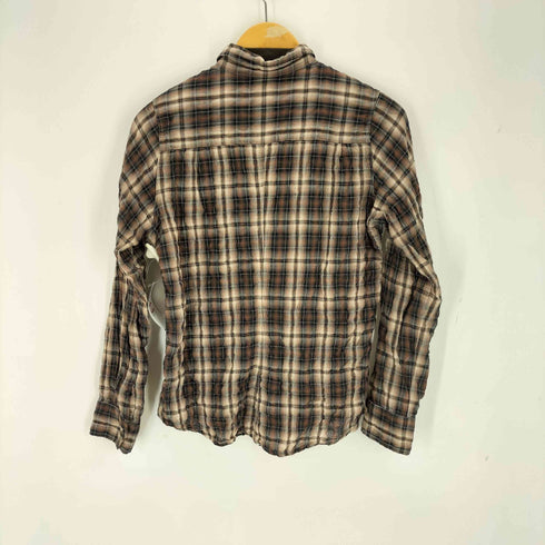 アダムエロペ Adam et Rope チェックレギュラーカラーL/S シャツ レディース JPN:38