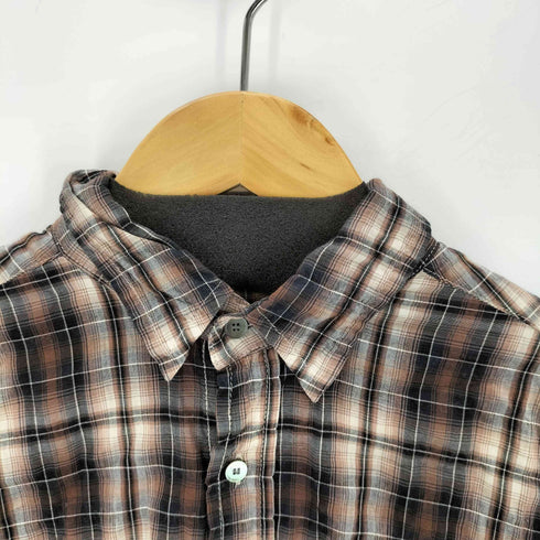 アダムエロペ Adam et Rope チェックレギュラーカラーL/S シャツ レディース JPN:38