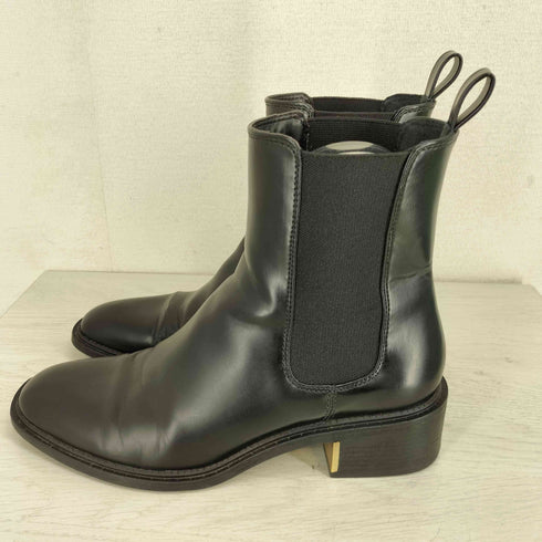 ザラ ZARA メタリックブロックヒールアンクルブーツ レディース 40