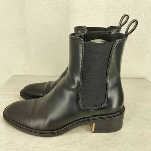 ザラ ZARA メタリックブロックヒールアンクルブーツ レディース 40