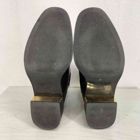 ザラ ZARA メタリックブロックヒールアンクルブーツ レディース 40