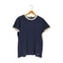 ポロバイラルフローレン Polo by RALPH LAUREN 裾ロゴ ツートン リンガーTシャツ レディース import:M